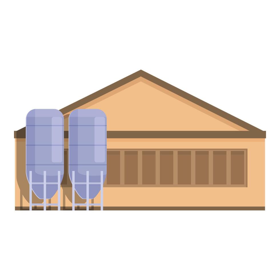 Big pig farm icon cartoon vector. Rural agriculture vector
