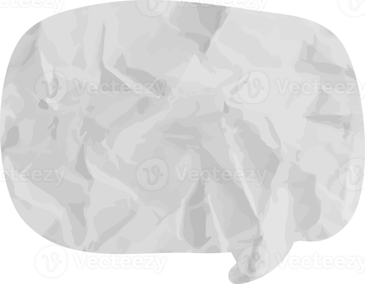 old paper speech bubble png
