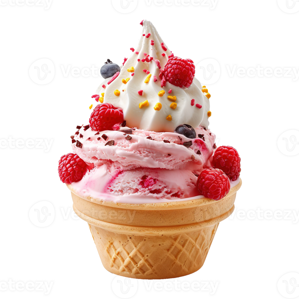 AI generated Shaved ice cream isolated on transparent background png