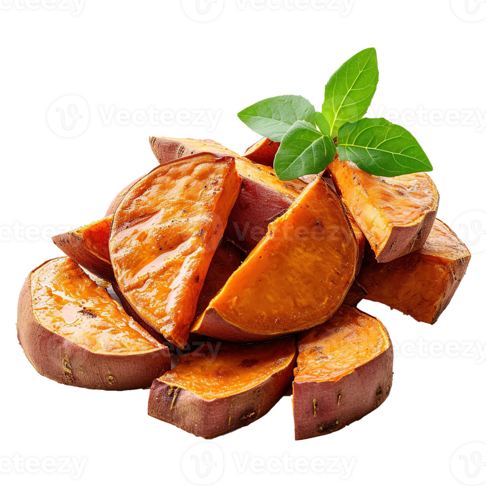 AI generated Baked sweet potato isolated on transparent background png