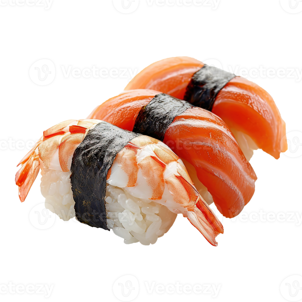 ai gegenereerd heerlijk sushi broodjes geïsoleerd Aan transparant achtergrond png