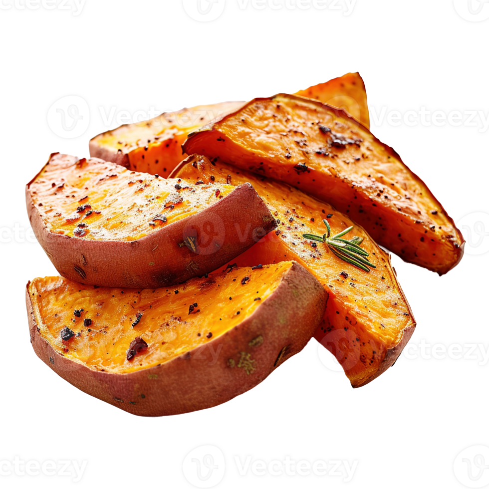 AI generated Baked sweet potato isolated on transparent background png