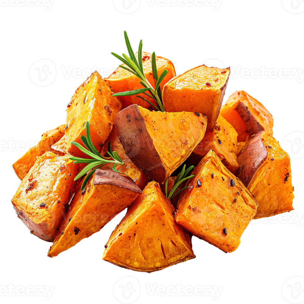 AI generated Baked sweet potato isolated on transparent background png