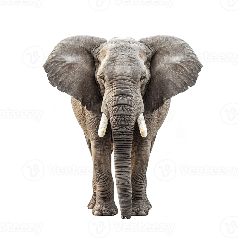 ai gerado elefante isolado em transparente fundo png