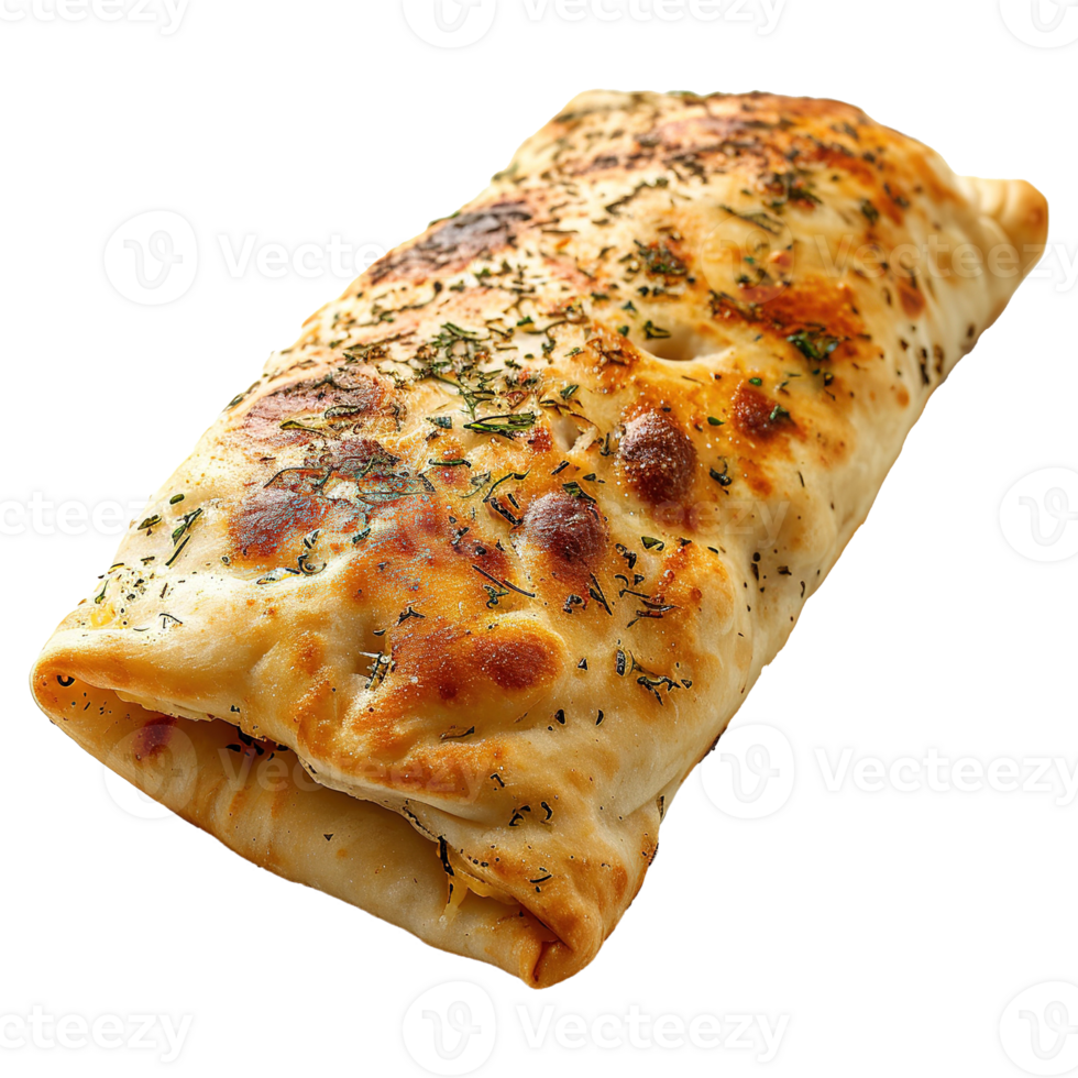 ai gegenereerd gevuld flatbread geïsoleerd Aan transparant achtergrond png