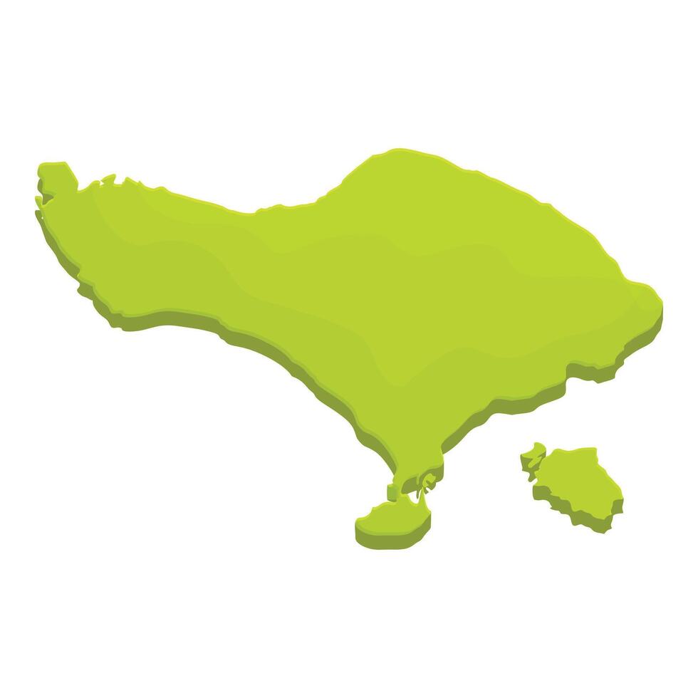 Bali landmark island icon cartoon vector. Summer travel vector
