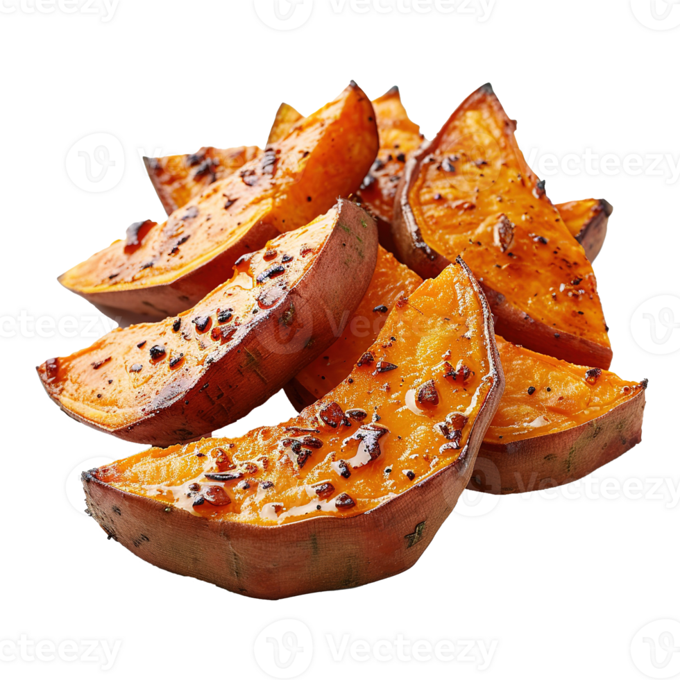 AI generated Baked sweet potato isolated on transparent background png