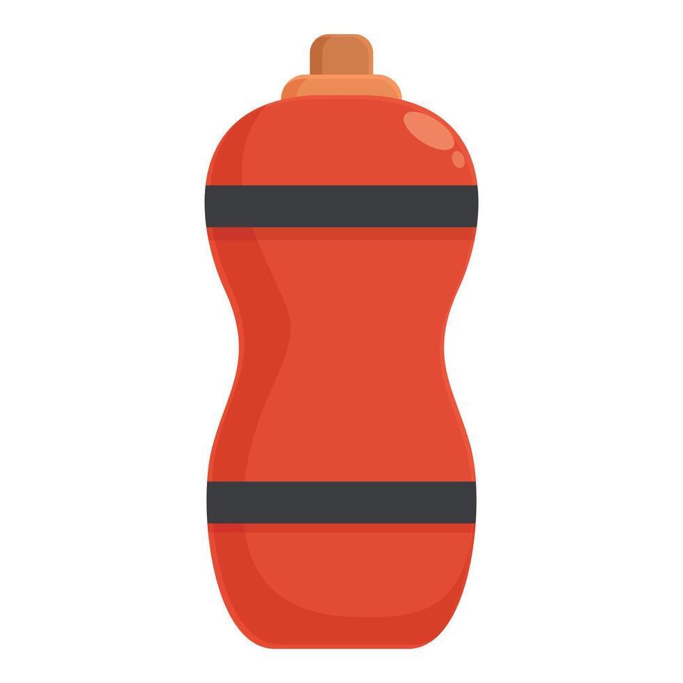 Sport water bottle icon cartoon vector. Running accessories vector