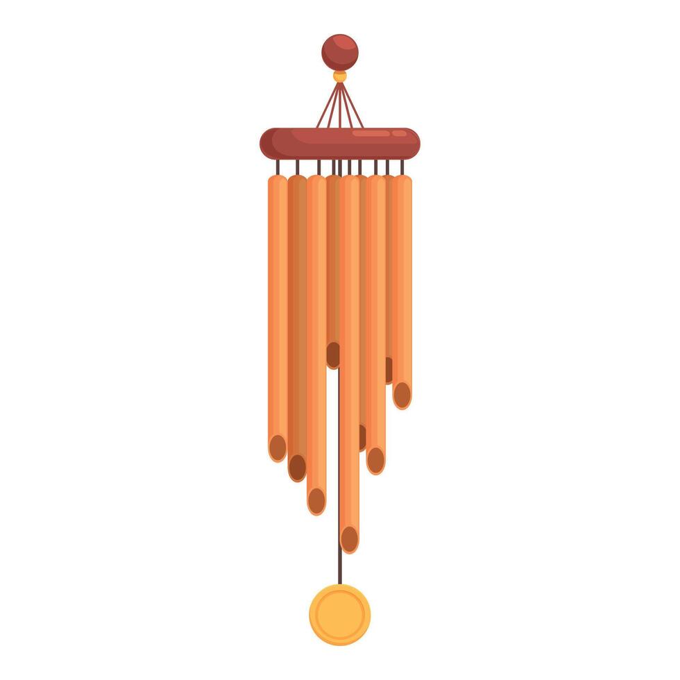 Decoration wind chime icon cartoon vector. Cloud vacation cool vector