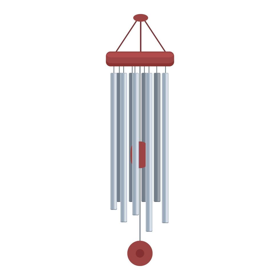 Music wind chime icon cartoon vector. Instrument hand vector