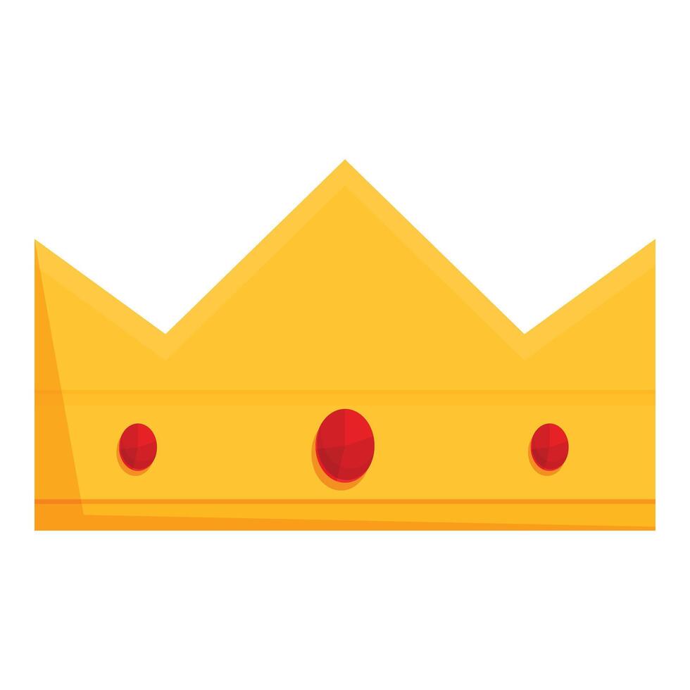 Gold crown Holy week icon cartoon vector. Cross religion vector