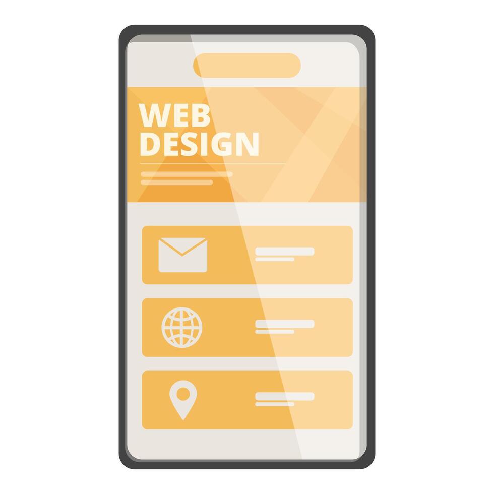 Web design plan icon cartoon vector. Service digital content vector