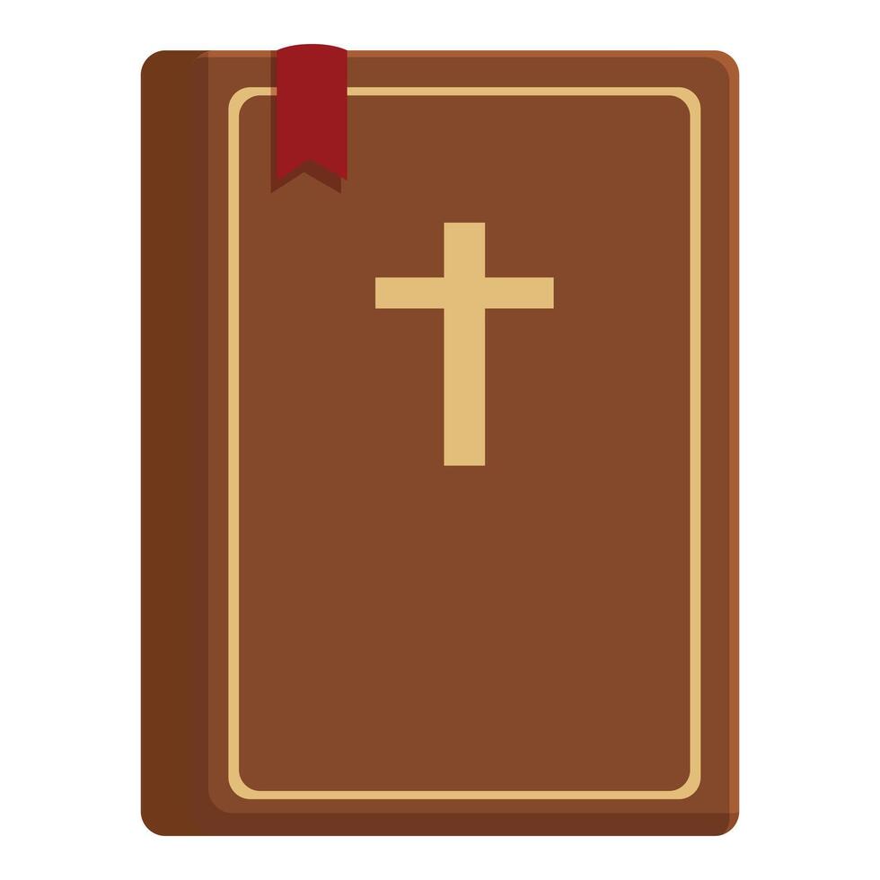 Holy book icon cartoon vector. Happy celebration vector