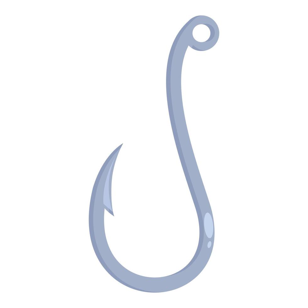 Fishing hook icon cartoon vector. Sector gear tool vector