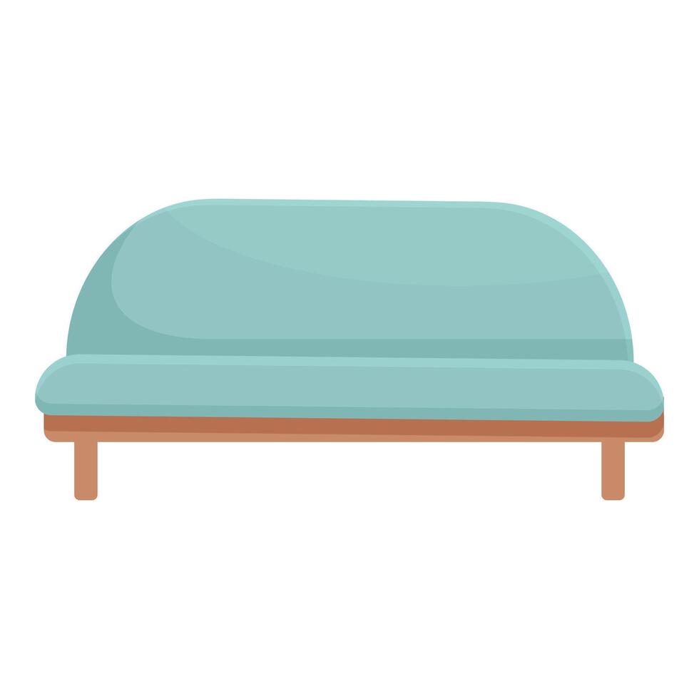 sencillo sofá Tienda icono dibujos animados vector. mueble diseño vector