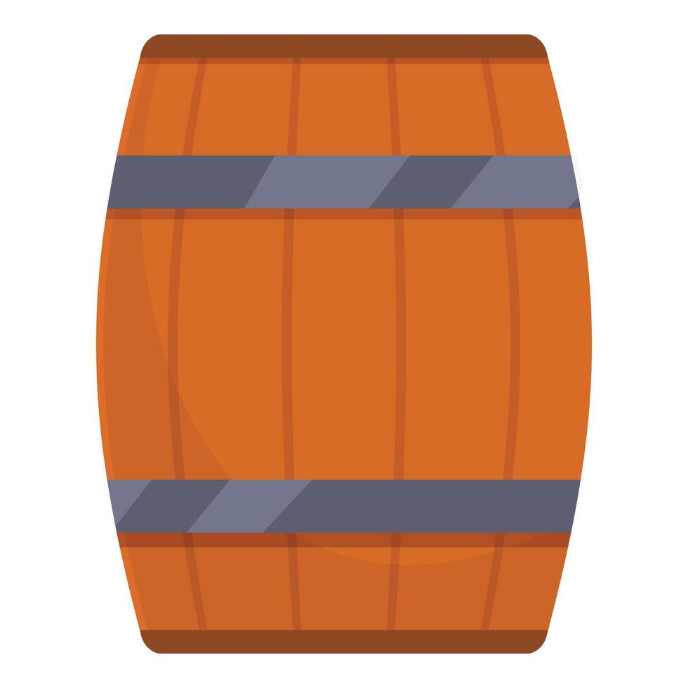 vino de madera barril icono dibujos animados vector. hogar utilizar objeto vector