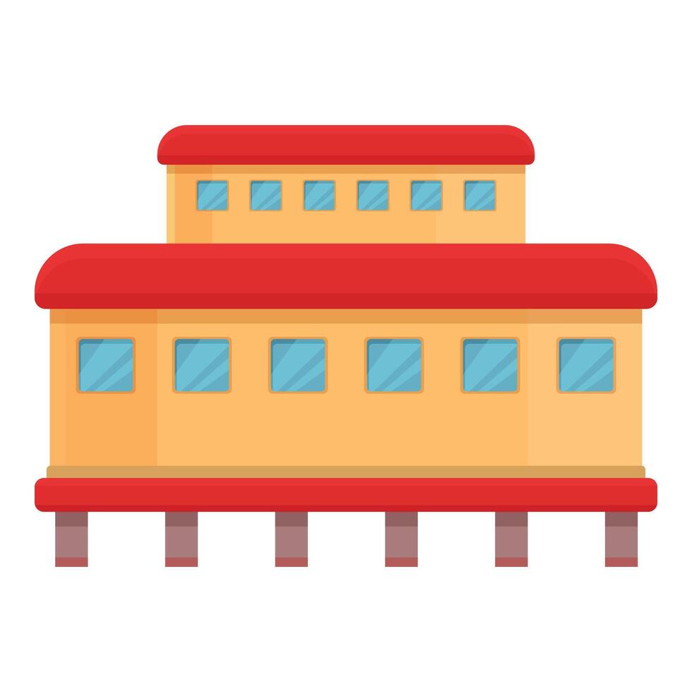 Ice pole house icon cartoon vector. Arctic exploration vector