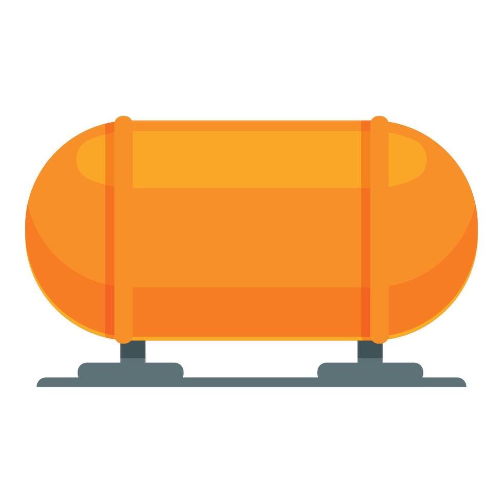 Oil tank reserve icon cartoon vector. Container supply vector