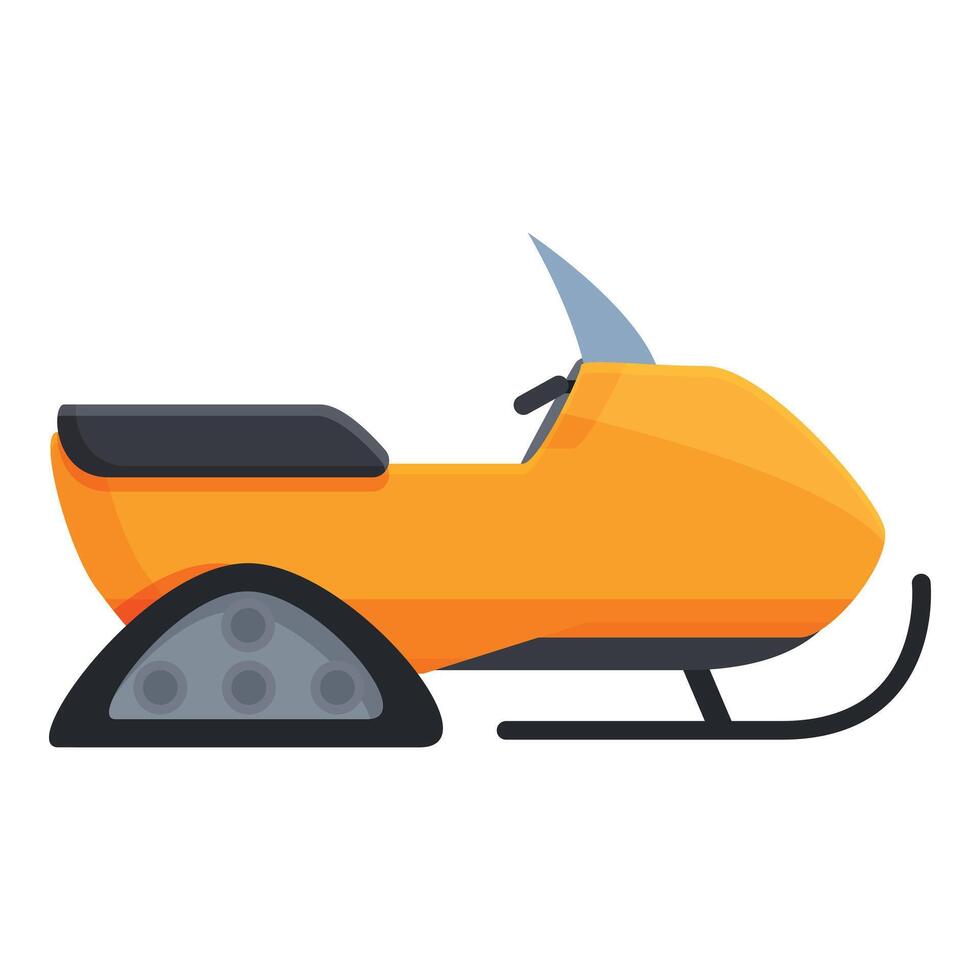Snow bike icon cartoon vector. Artic exploration vector