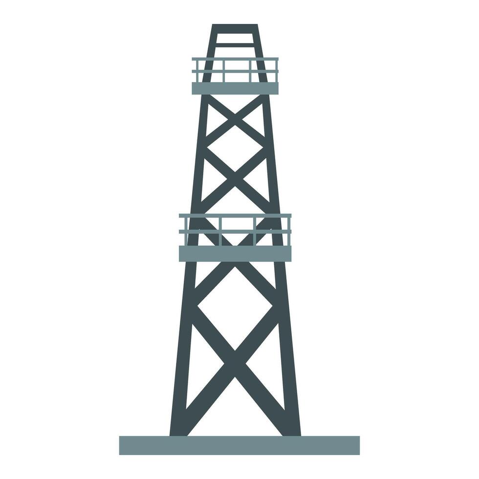 petróleo extraer torre icono dibujos animados vector. Embarcacion barril tanque vector