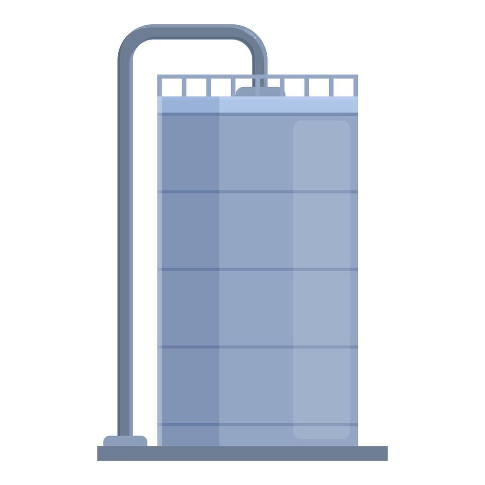 Gas station tank icon cartoon vector. Depot gasline vector