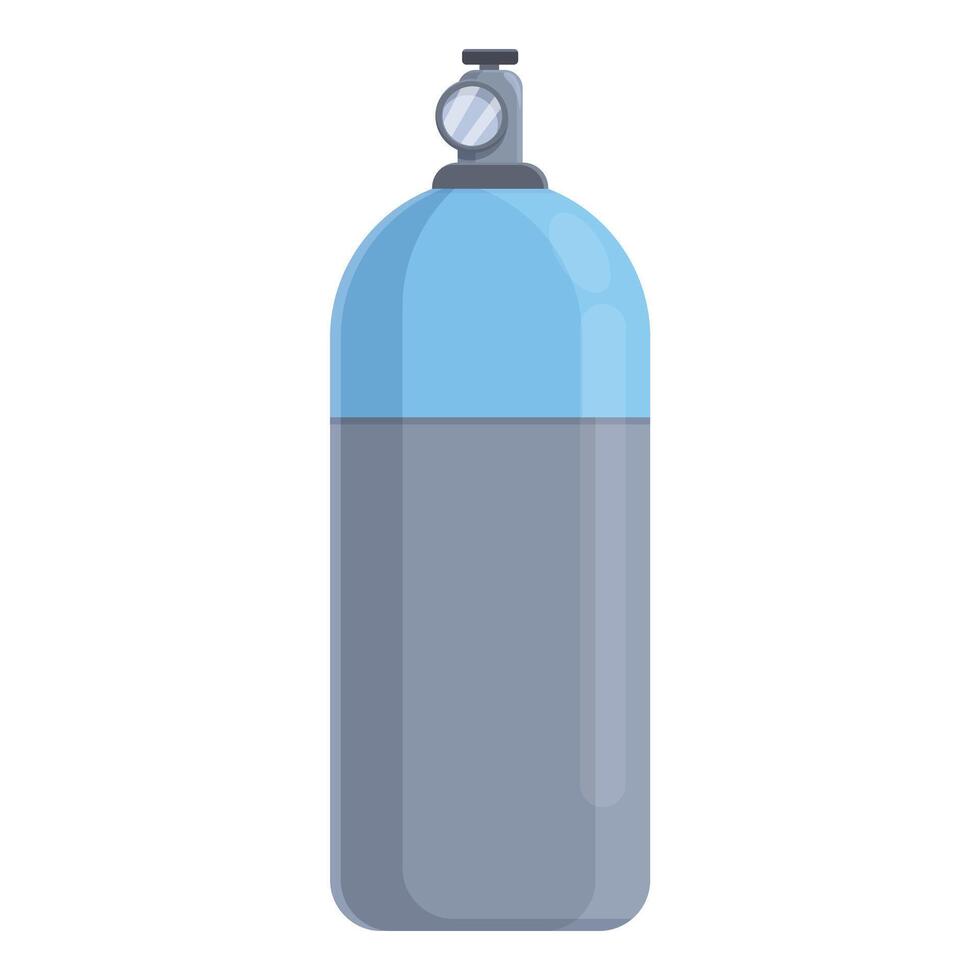 Portable gas balloon icon cartoon vector. Station flame natural vector