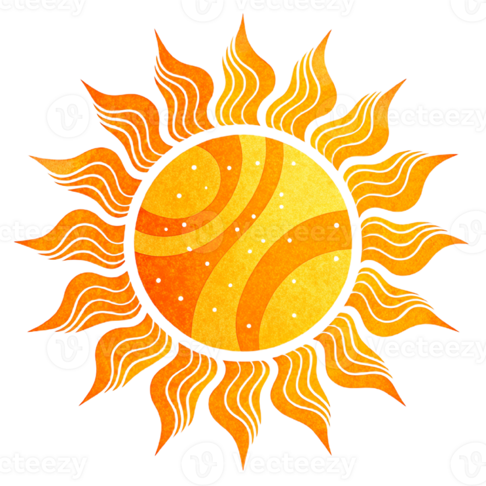 AI generated sun art,  sunlight png