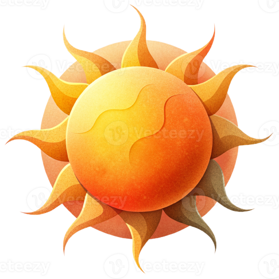 AI generated sun art,  sunlight png