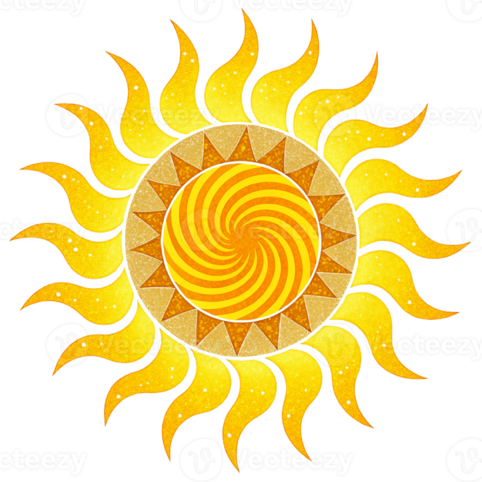 AI generated sun art,  sunlight png