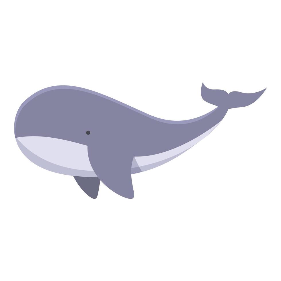 Arctic whale icon cartoon vector. Ice pole exploration vector