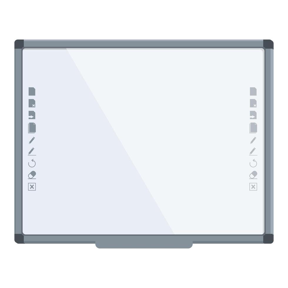 Modern interactive board icon cartoon vector. Media visual vector