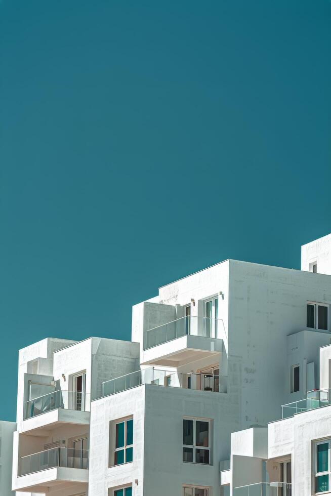 AI generated Two Tall Buildings Next to Each Other photo