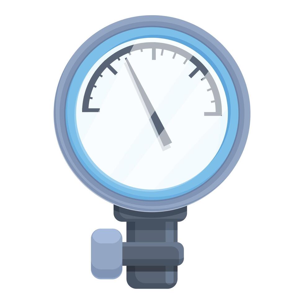 Gas pressure gauge icon cartoon vector. Plant equipment vector
