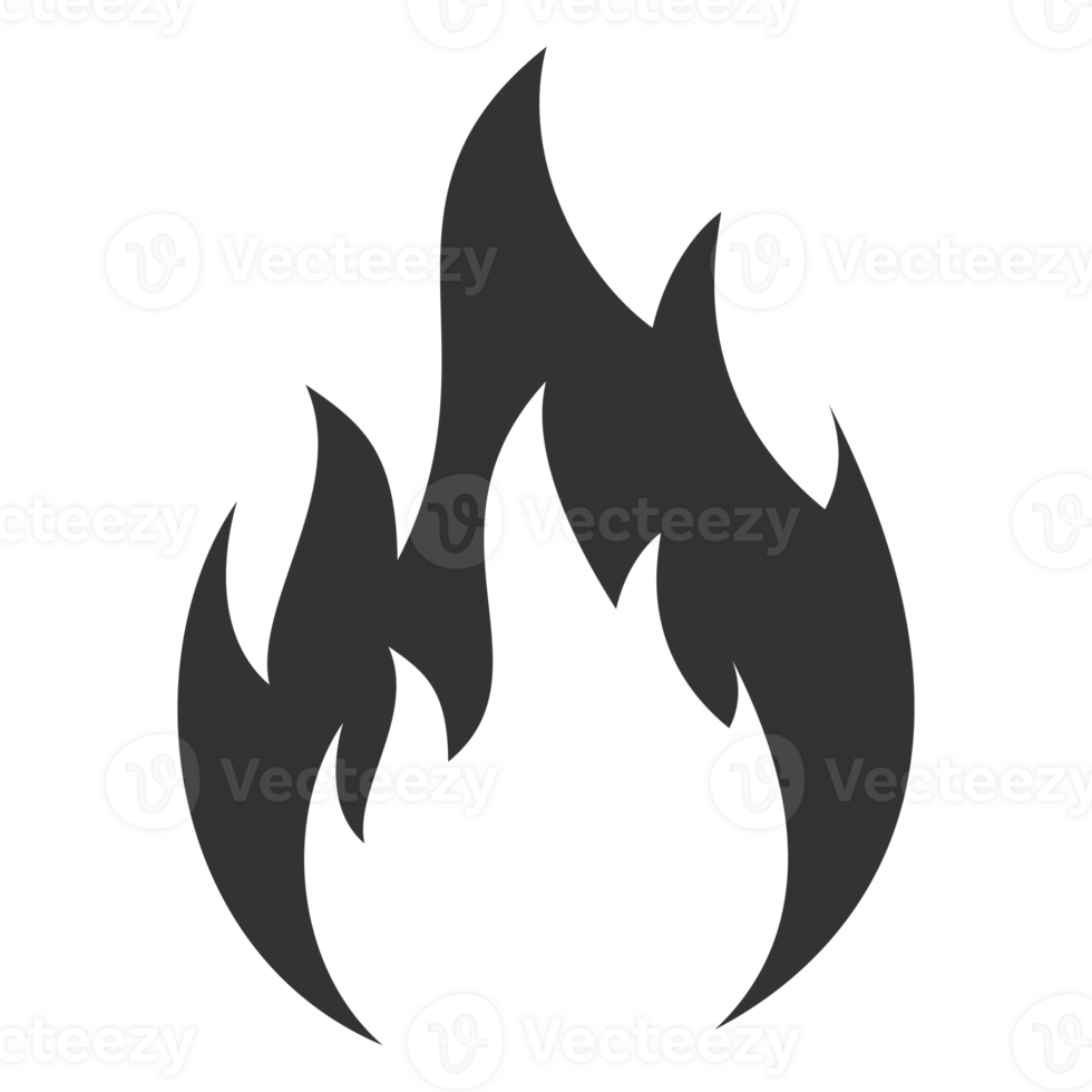 Flammable or fire icon png