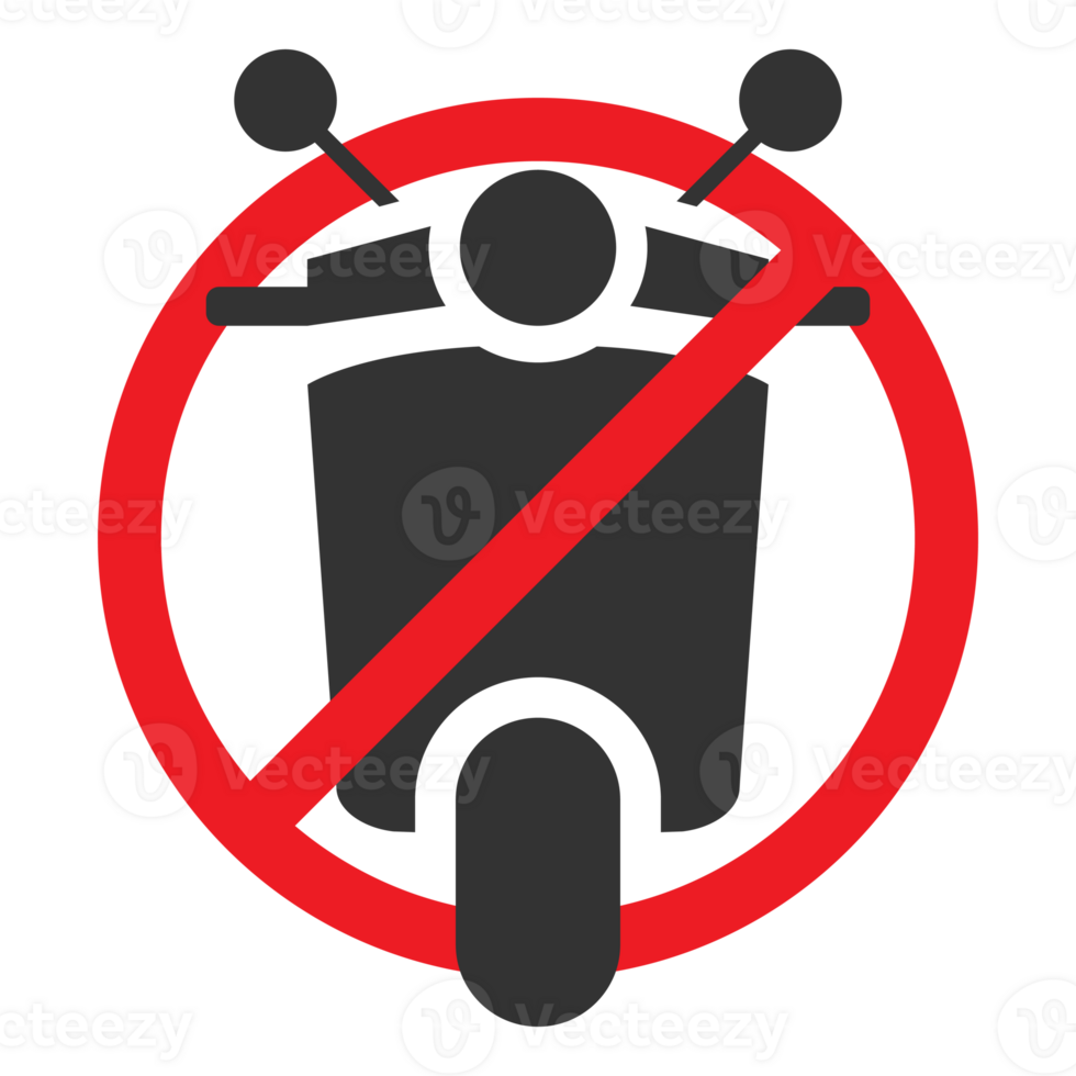 No motorcycle icon png