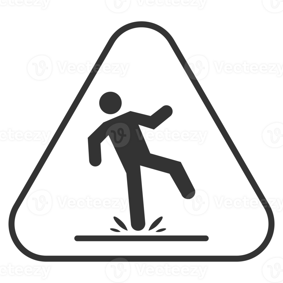 Wet floor icon black color png