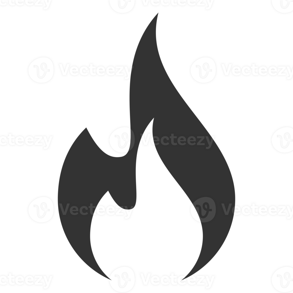 Flammable or fire icon png