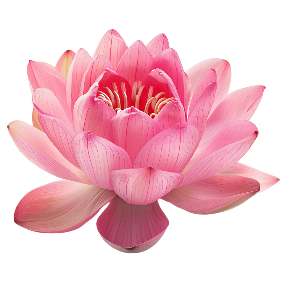 ai gerado sereno lótus flor clipart png