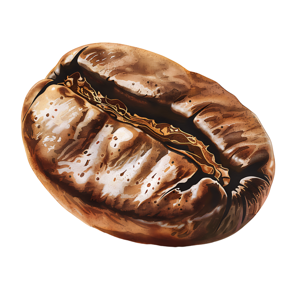 AI generated Clear Coffee Bean Clipart png