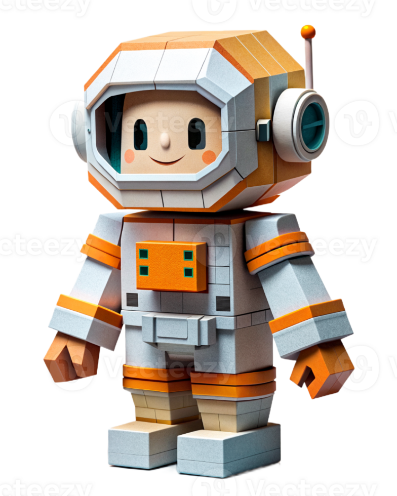 AI generated cute robot, cyborg technology png