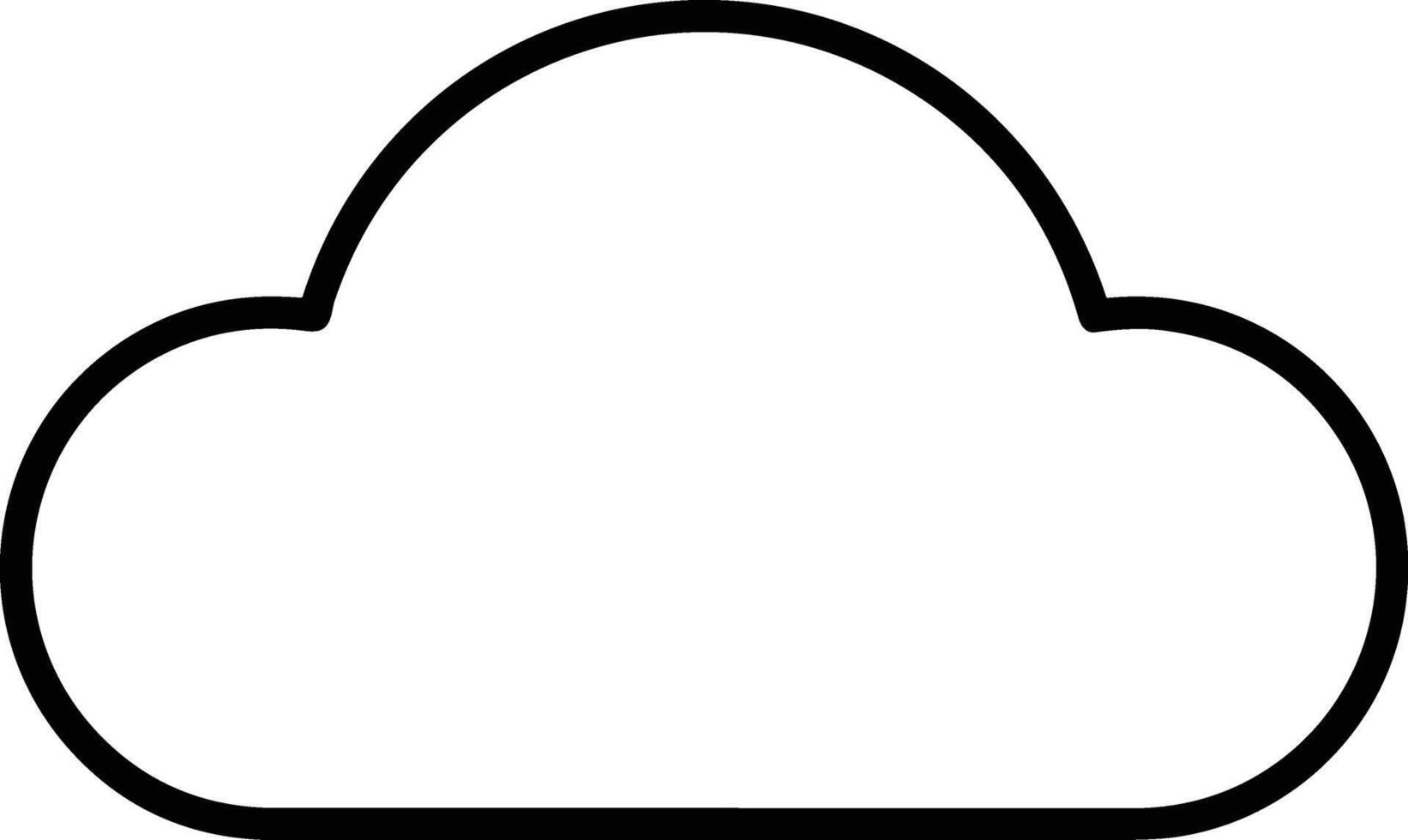 Cloud icon symbol vector image. Illustration of the hosting storage design image