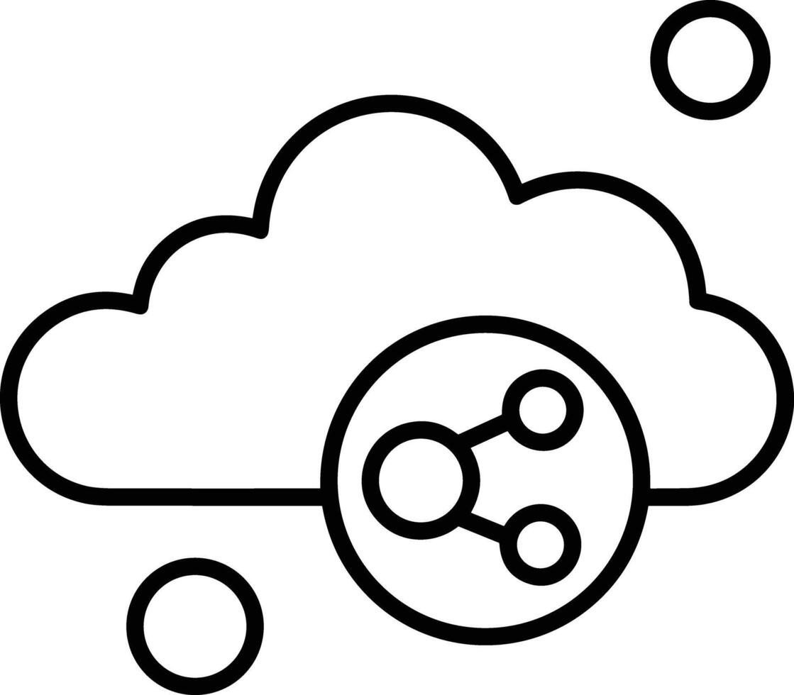 Cloud icon symbol vector image. Illustration of the hosting storage design image