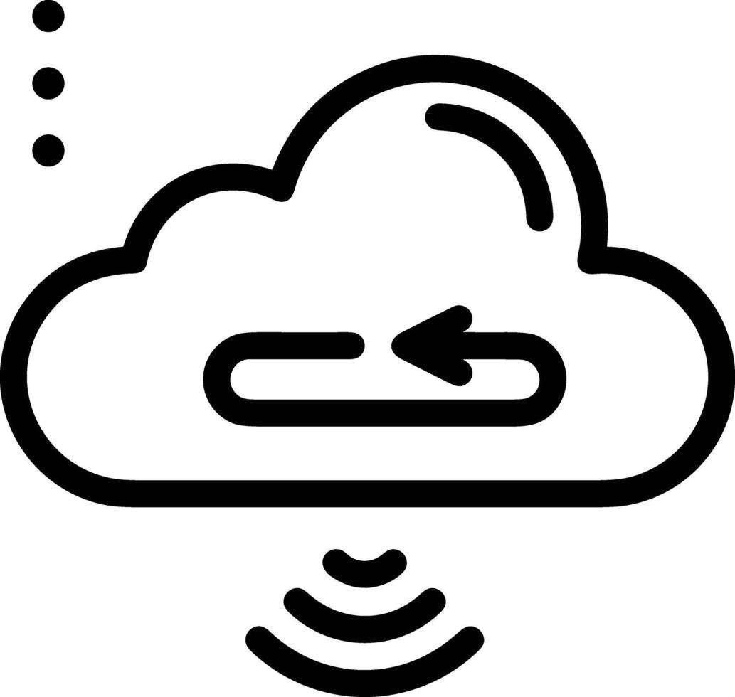 Cloud icon symbol vector image. Illustration of the hosting storage design image