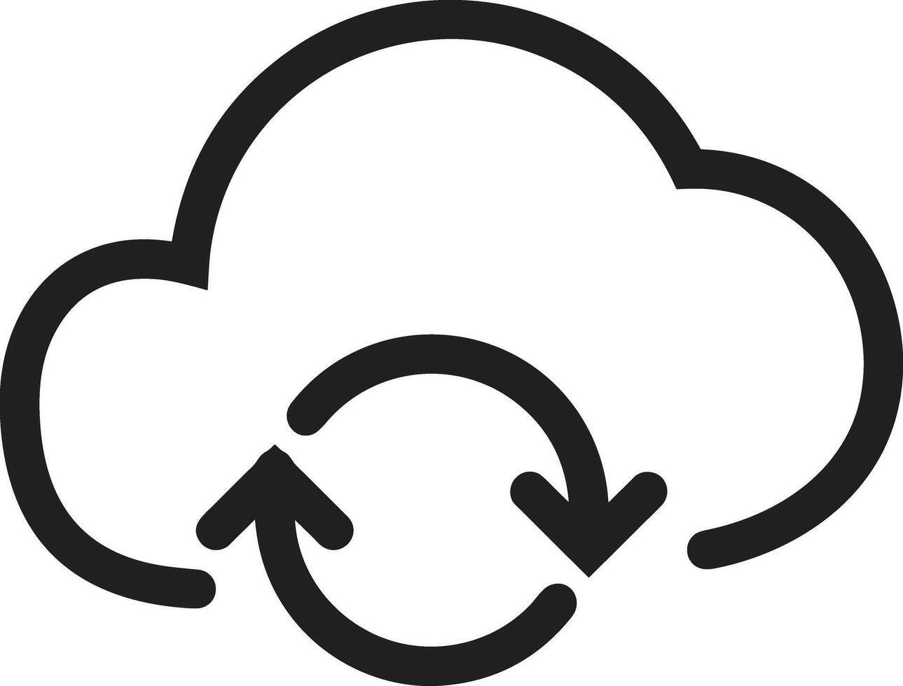 Cloud icon symbol vector image. Illustration of the hosting storage design image