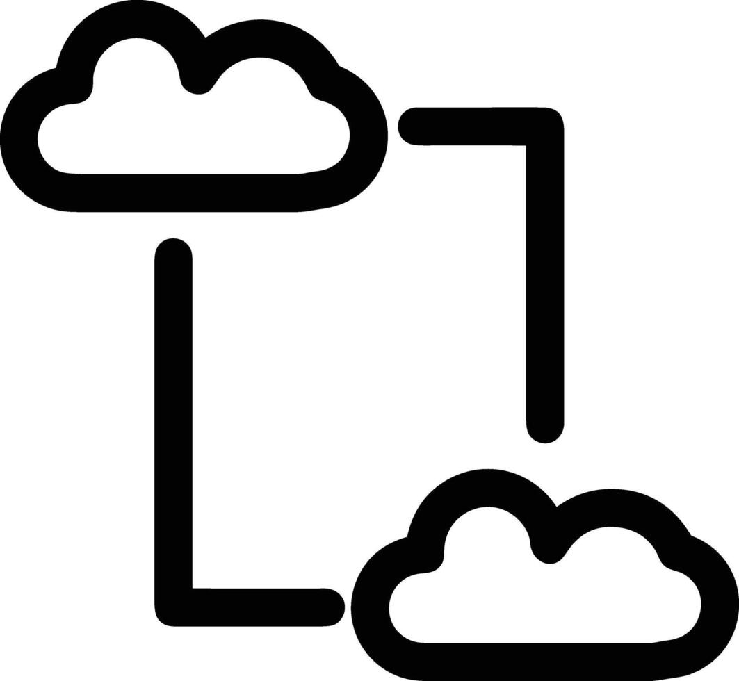 Cloud icon symbol vector image. Illustration of the hosting storage design image