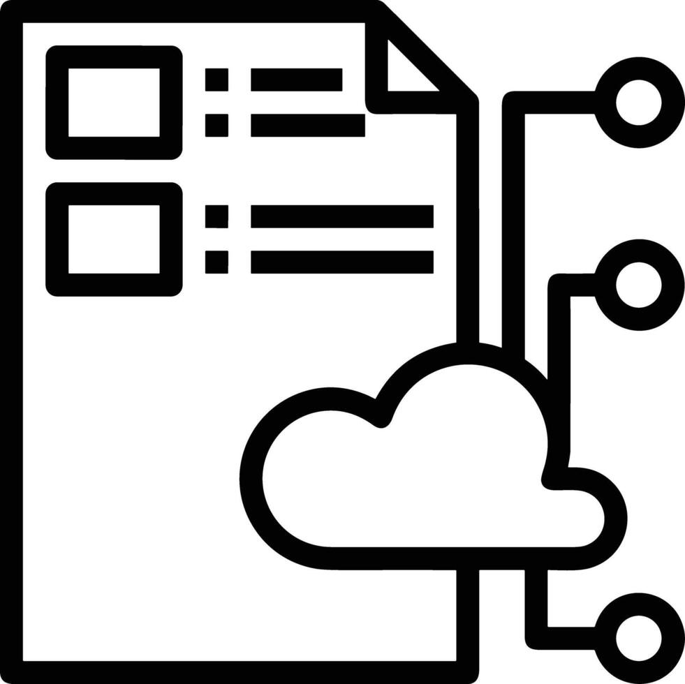 Cloud icon symbol vector image. Illustration of the hosting storage design image