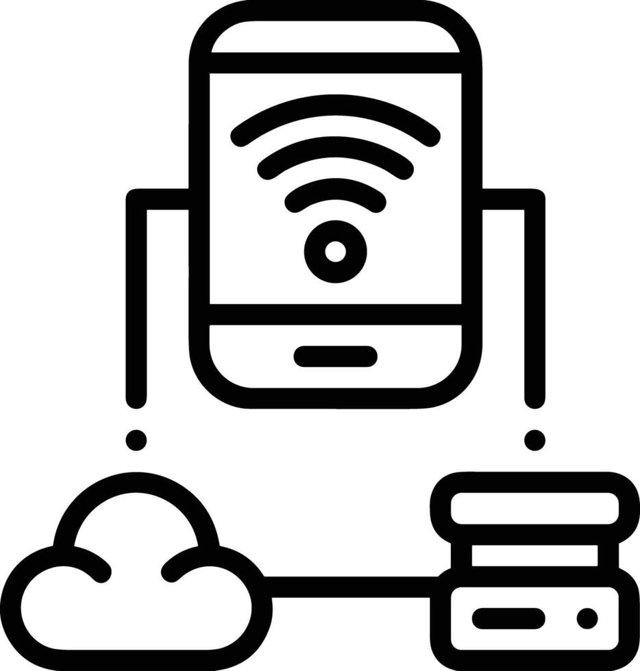 Cloud icon symbol vector image. Illustration of the hosting storage design image