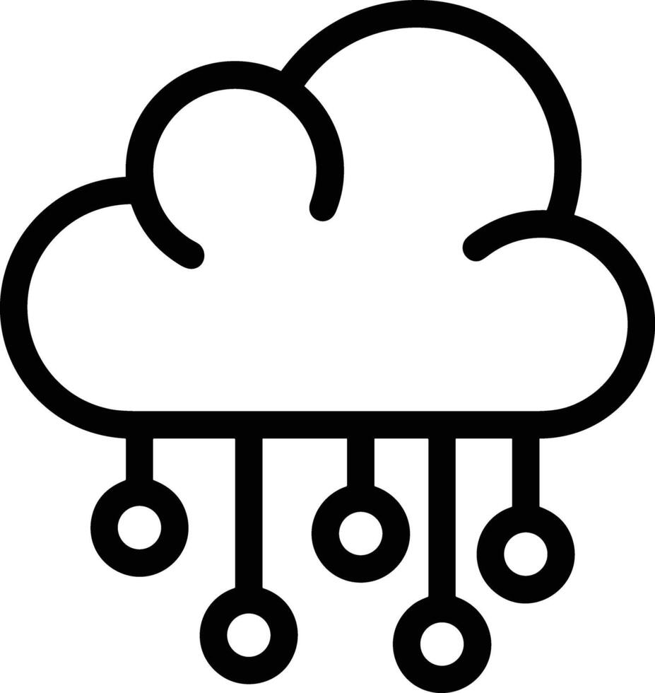 Cloud icon symbol vector image. Illustration of the hosting storage design image