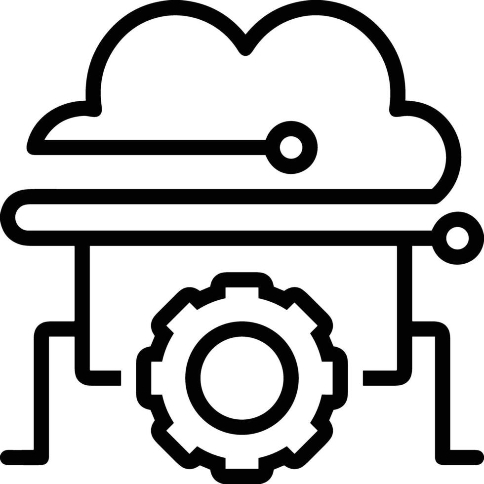 Cloud icon symbol vector image. Illustration of the hosting storage design image