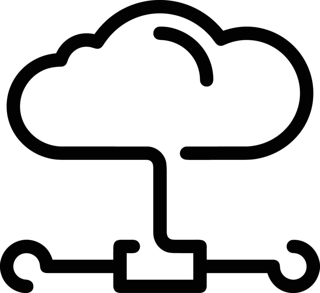 Cloud icon symbol vector image. Illustration of the hosting storage design image